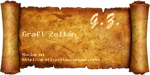Grafl Zoltán névjegykártya